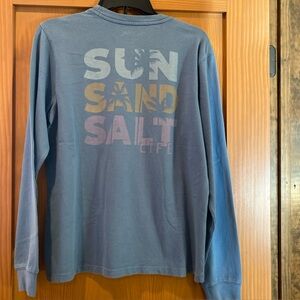 Salt Life Heavy Weight T-shirt Sun Sand Salt Life Long Sleeve NWT Size S